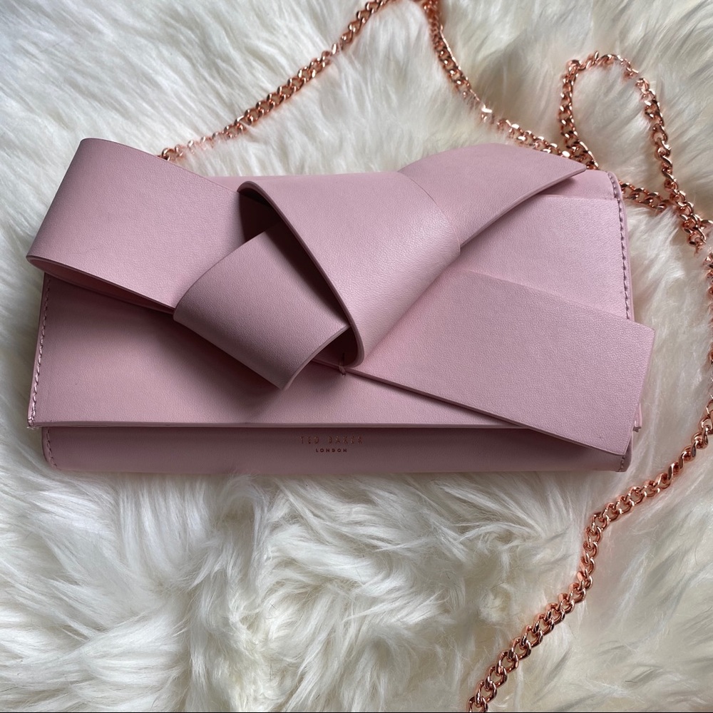 Ted Baker London knot detail wallet on chain